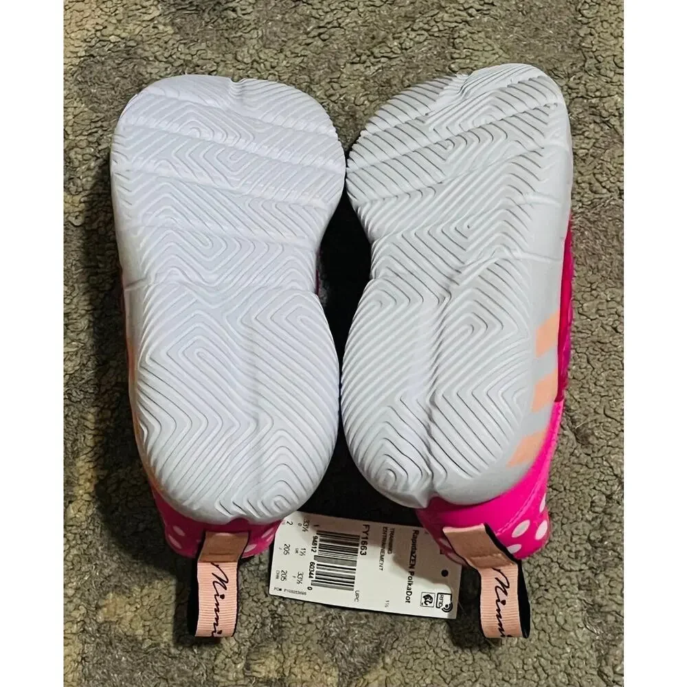 NWT❤️Adidas Polka-Dot Pink Sneaker shoes sz2.5